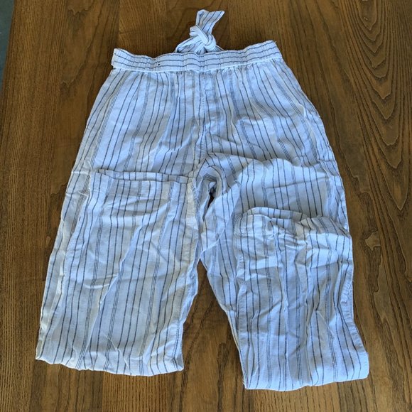 Linen-Blend Wide Leg Pants - Picture 4 of 4